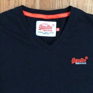 SuperDry 100% cotton V-neck Short sleeve tee